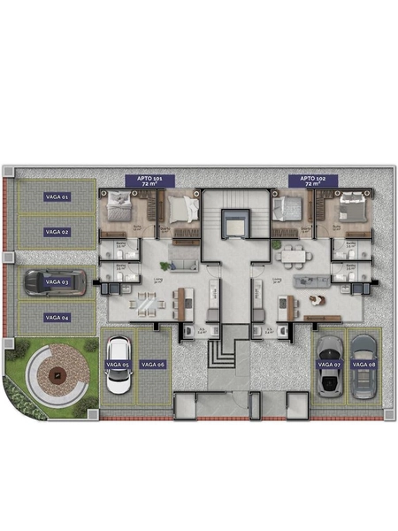 Melhor apartamento do Bosque da Mata - 2 dormitórios sendo 1 suíte - 75 m²: 15ª foto da galeria de imagens do imóvel