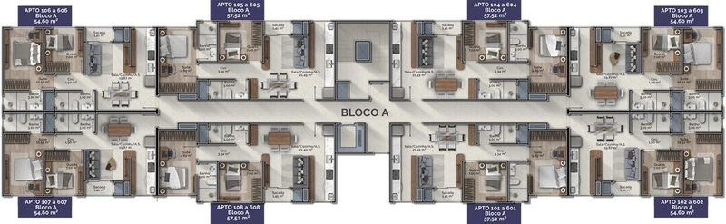MCMV - 2 Dormitórios sendo 1 suíte - Tijucas: 8ª foto da galeria de imagens do imóvel