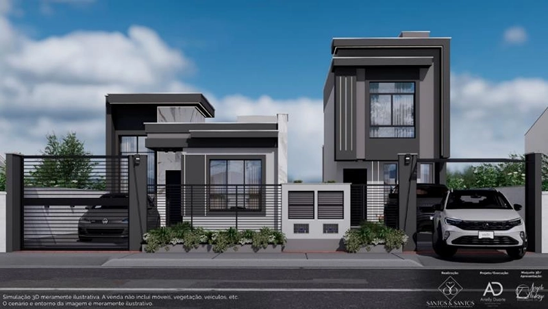 Linda casa com 3 dormitórios sendo 1 suíte, área gourmet e piscina - Bosque da Mata - Tijucas: 2ª foto da galeria de imagens do imóvel