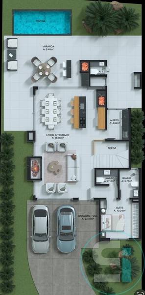 Sobrado no Blue com 4 suítes - Valor Inédito: 4ª foto da galeria de imagens do imóvel