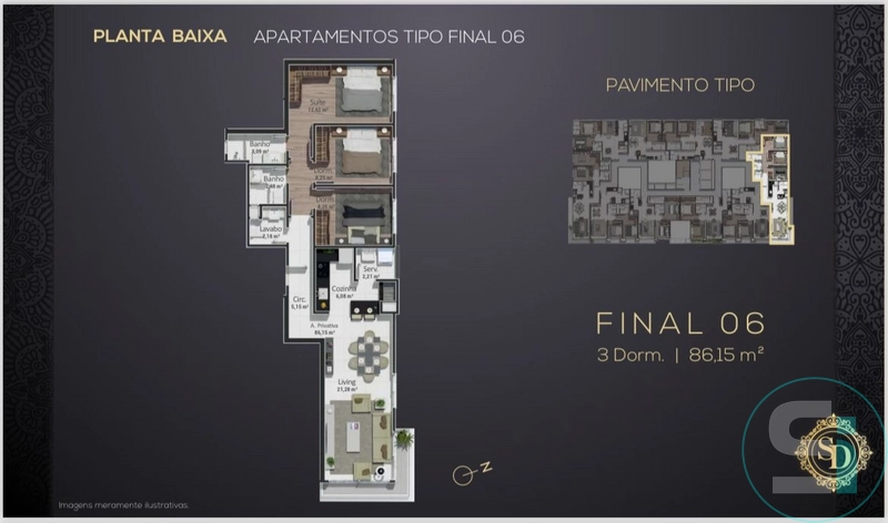 Apartamento no Condado São Diego, 3 dormitórios e perto do mar!: 1ª foto da galeria de imagens do imóvel