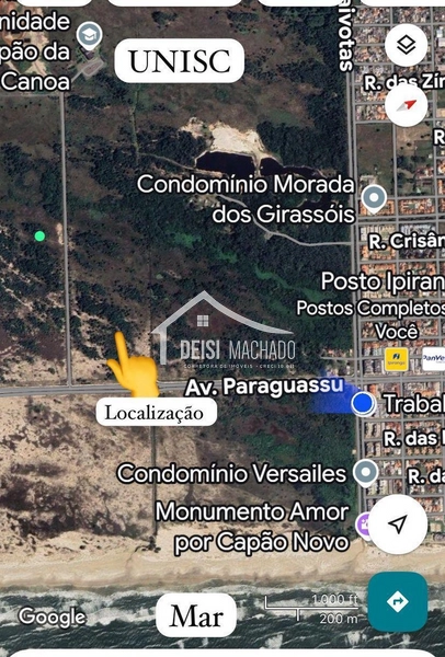Terreno de Esquina | 300m² | Apenas 550 metros do mar em Capão Novo: 1ª foto da galeria de imagens do imóvel
