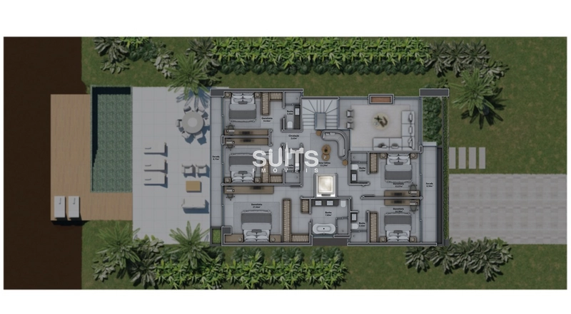 Lindo sobrado beira lago à venda no condomínio Amare em Xangri-lá: 7ª foto da galeria de imagens do imóvel