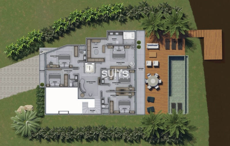 Lindo sobrado beira lago à venda no condomínio Amare em Xangri-lá: 6ª foto da galeria de imagens do imóvel