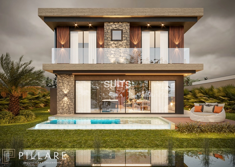 Lindo sobrado beira lago no condomínio Sunset no centro de Xangri-lá: 3ª foto da galeria de imagens do imóvel