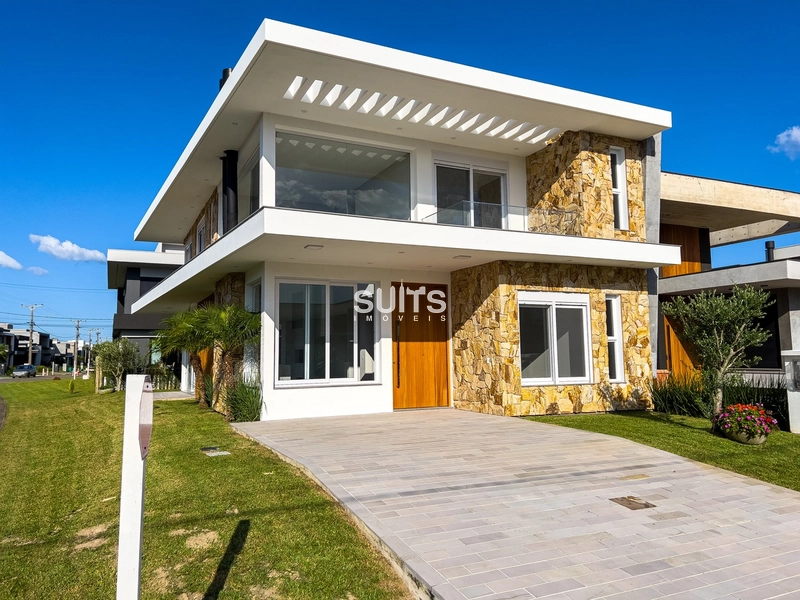 Excelente sobrado de esquina à venda no condomínio Blue: 1ª foto da galeria de imagens do imóvel