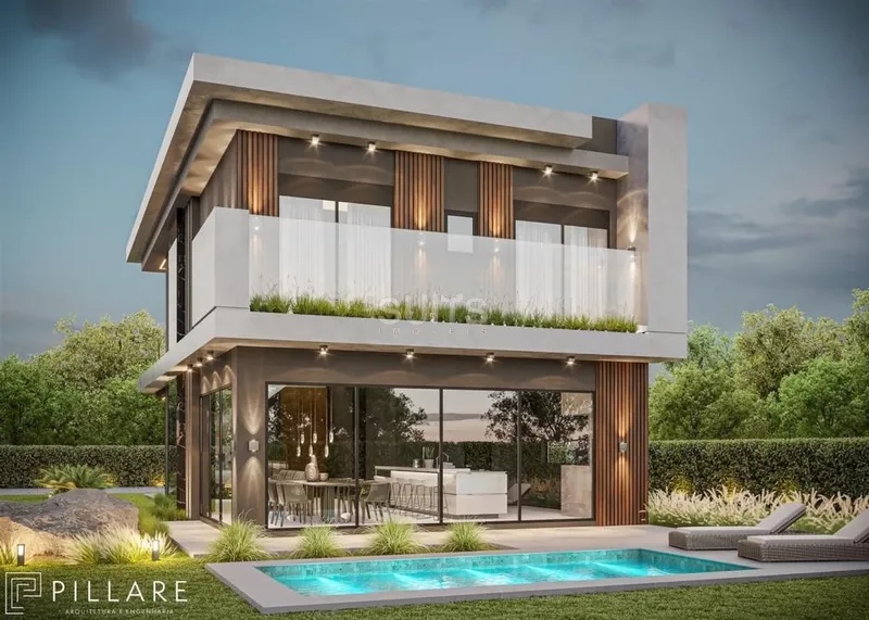 Incrível sobrado de esquina à venda no condomínio Blue: 4ª foto da galeria de imagens do imóvel