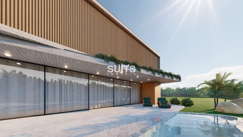 Sobrado a beira lago de alto padrão no condomínio Enseada: 2ª foto da galeria de imagens do imóvel