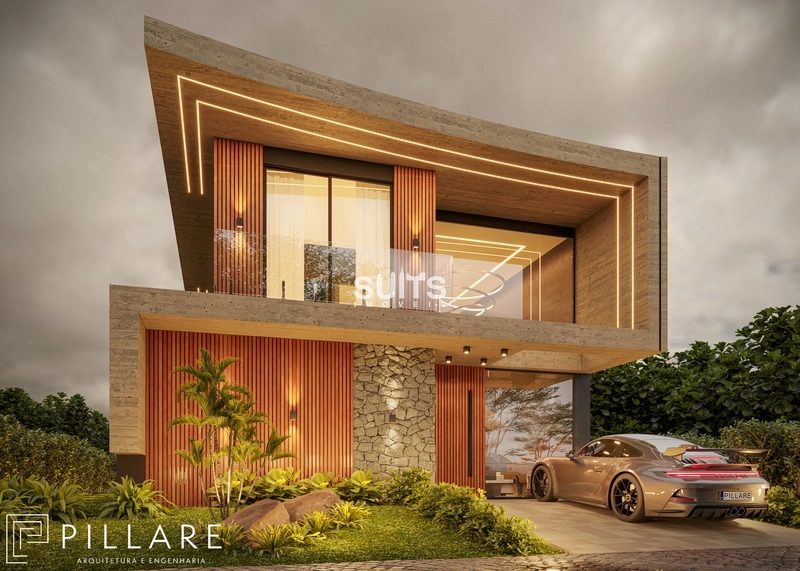 Lindo sobrado com 223m², frente norte, à venda no condomínio Sunset: 3ª foto da galeria de imagens do imóvel