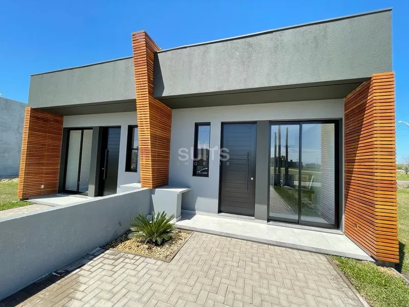 Linda casa geminada à venda no bairro planejado Santorini: 1ª foto da galeria de imagens do imóvel