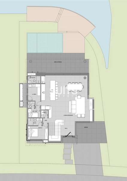 Belíssimo sobrado beira lago no condomínio Amare Home Resort: 7ª foto da galeria de imagens do imóvel