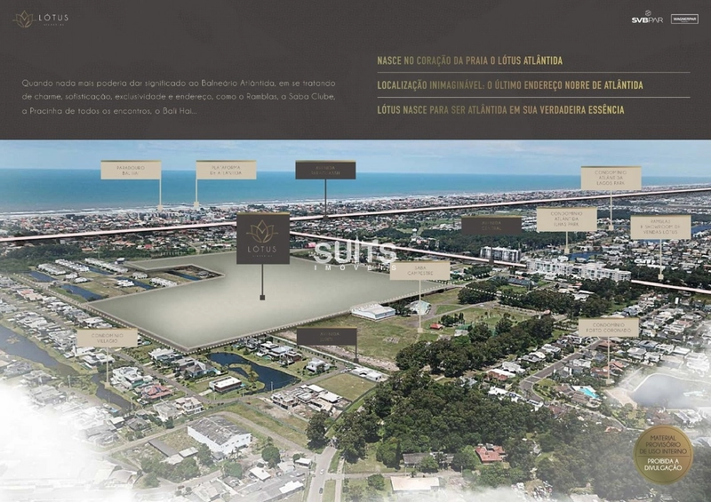 Lote em condomínio de alto padrão em Atlântida: 1ª foto da galeria de imagens do imóvel