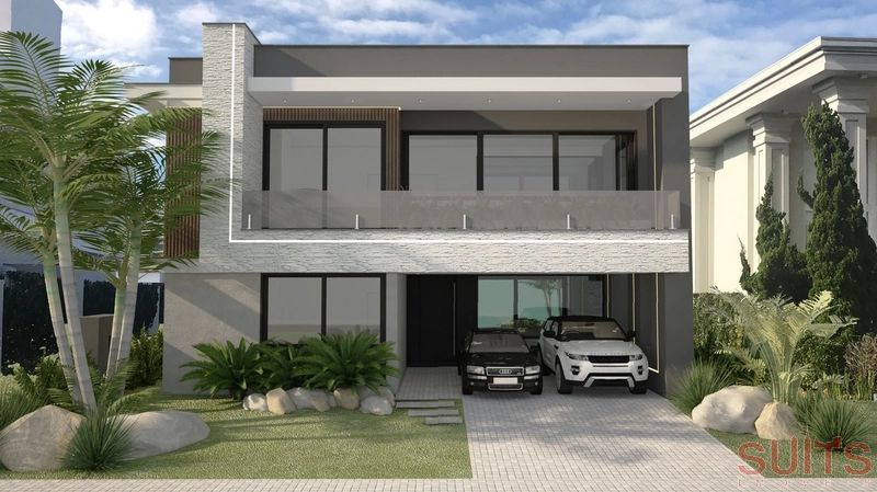 Mansão beira lago de alto padrão no condomínio Enseada: 1ª foto da galeria de imagens do imóvel