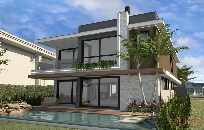 Mansão beira lago de alto padrão no condomínio Enseada: 7ª foto da galeria de imagens do imóvel