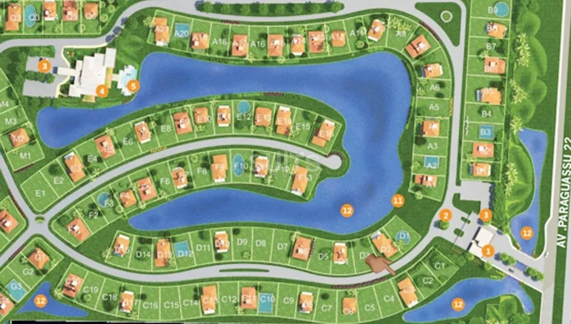 Lote beira lago no Condomínio Celebration: 1ª foto da galeria de imagens do imóvel