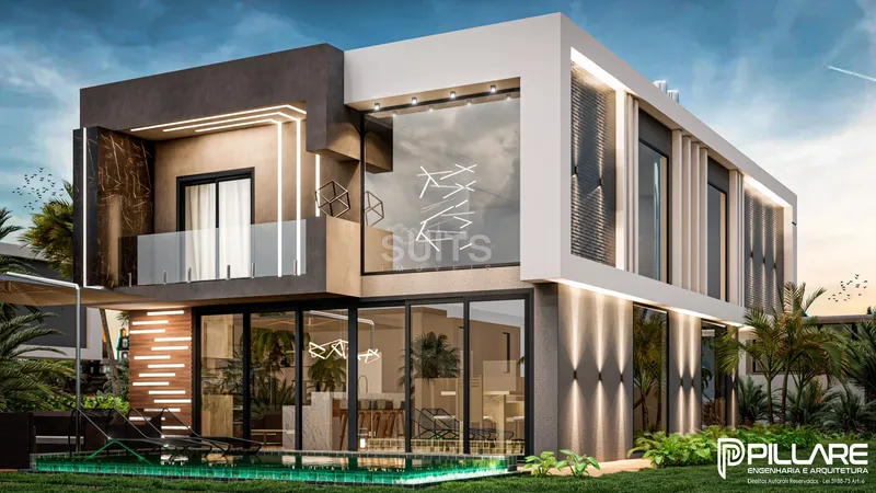 Lindo sobrado à venda no condomínio Acqualina: 2ª foto da galeria de imagens do imóvel