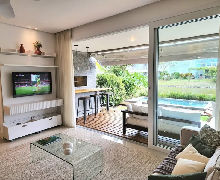 Belíssimo giardino com piscina no condomínio Rossi de Atlântida: 12ª foto da galeria de imagens do imóvel