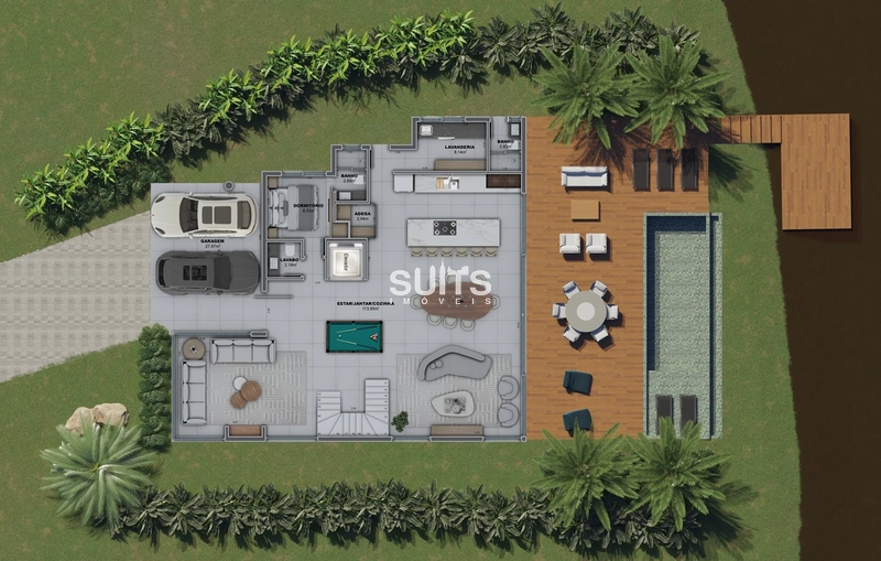 Excelente sobrado beira lago à venda no condomínio Sense em Xangri-lá: 7ª foto da galeria de imagens do imóvel