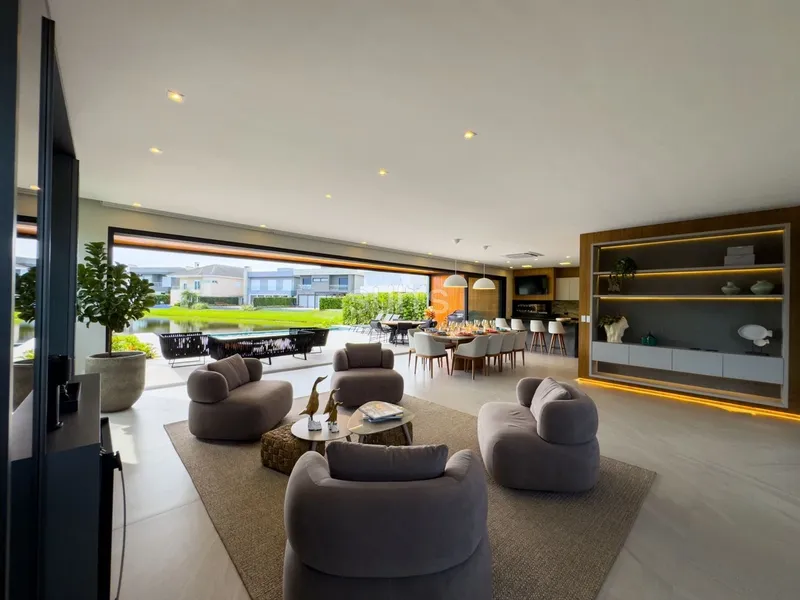 Mansão beira lago com padrão AAA no condomínio Enseada: 9ª foto da galeria de imagens do imóvel