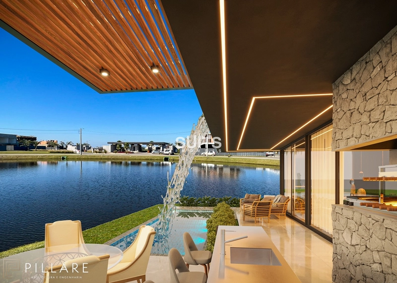 Belíssimo sobrado beira lago no condomínio Sunset: 4ª foto da galeria de imagens do imóvel