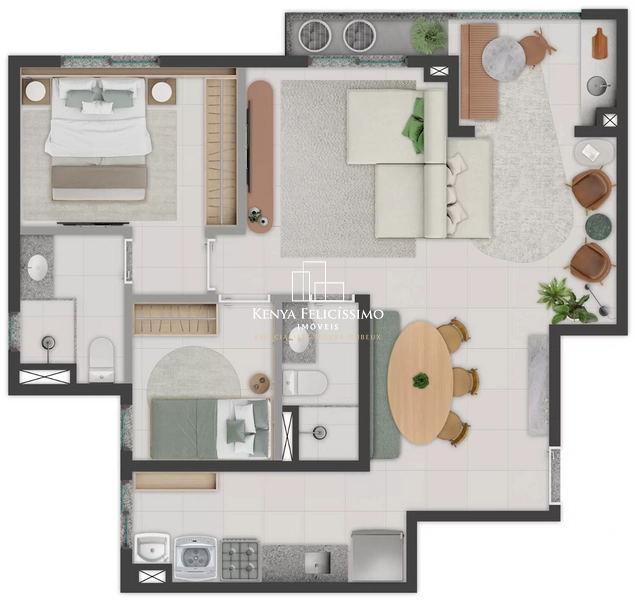 Apartamento no alto de Patamares com vista livre e varanda: 15ª foto da galeria de imagens do imóvel