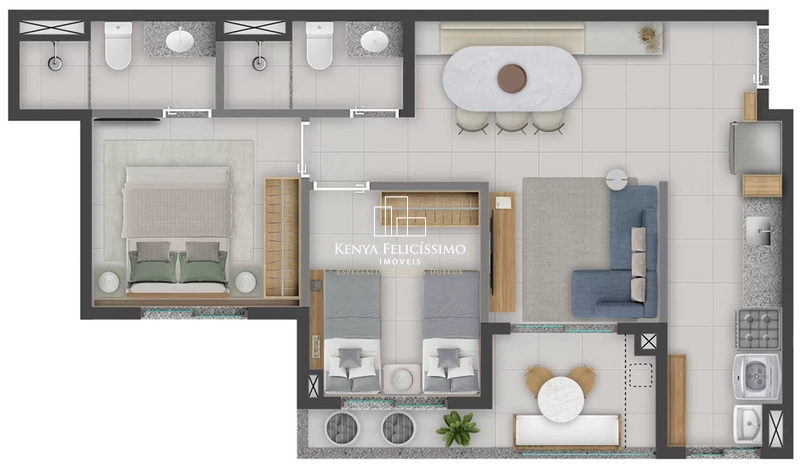 Apartamento no alto de Patamares com vista livre e varanda gourmet: 16ª foto da galeria de imagens do imóvel