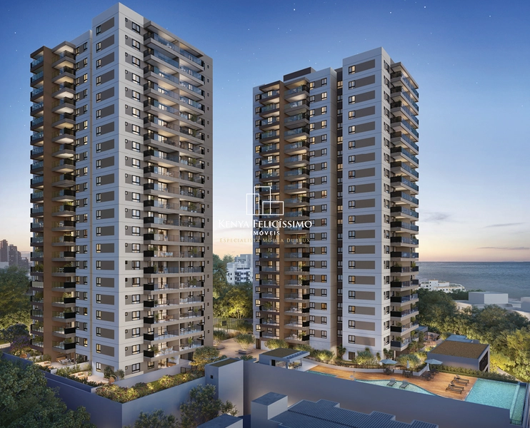 •	Apartamentos de 3 quartos com varanda gourmet no Costa Azul.: 2ª foto da galeria de imagens do imóvel