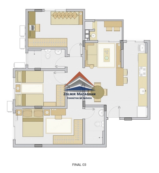 Seu novo apartamento em Palhoça está mais fácil do que nunca!: 7ª foto da galeria de imagens do imóvel