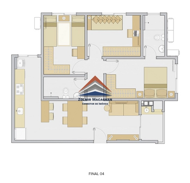 Seu novo apartamento em Palhoça está mais fácil do que nunca!: 8ª foto da galeria de imagens do imóvel