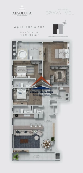 Apartamento 2 suítes mais Home Office na Praia Brava em Itajaí SC: 37ª foto da galeria de imagens do imóvel