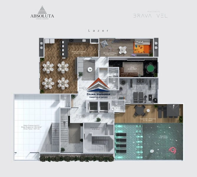 Apartamento 2 suítes mais Home Office na Praia Brava em Itajaí SC: 41ª foto da galeria de imagens do imóvel