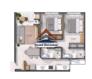 Apartamento 1 dormitório na planta em Florianópolis: 42ª foto da galeria de imagens do imóvel