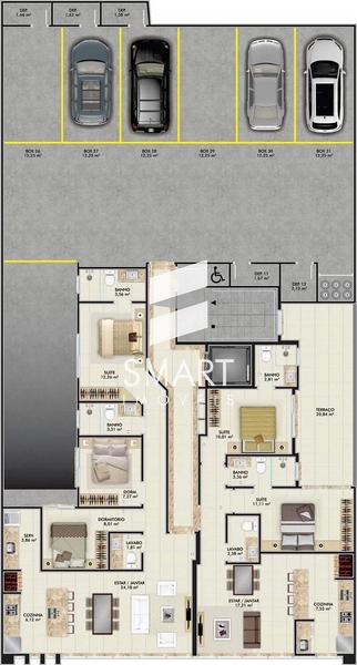 Apartamento novo em Capão da Canoa: 21ª foto da galeria de imagens do imóvel