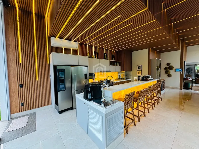 Mansão de luxo com 4 suítes, piscina e lago condomínio Green Valley: 4ª foto da galeria de imagens do imóvel