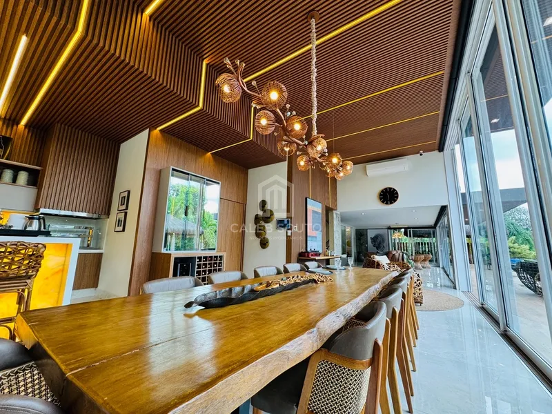 Mansão de luxo com 4 suítes, piscina e lago condomínio Green Valley: 3ª foto da galeria de imagens do imóvel