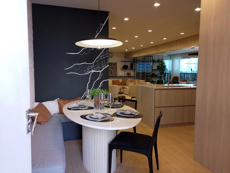 Apartamento de 4 dormitórios, sendo 3 suítes 2 vagas no Brooklin São Paulo.: 8ª foto da galeria de imagens do imóvel