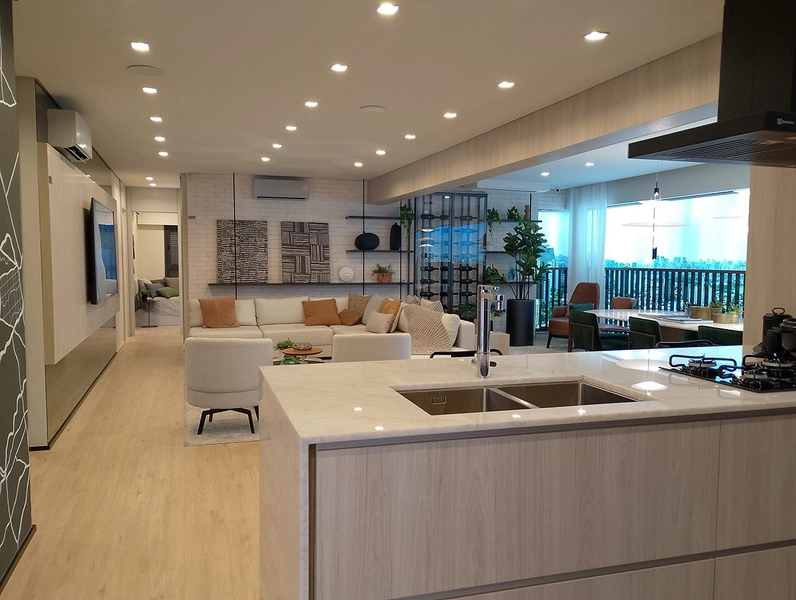 Apartamento de 4 dormitórios, sendo 3 suítes 2 vagas no Brooklin São Paulo.: 9ª foto da galeria de imagens do imóvel