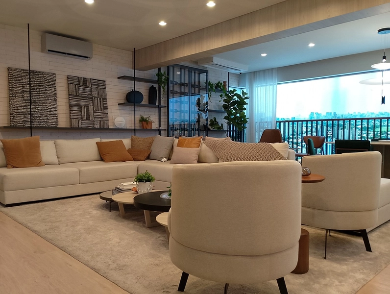 Apartamento de 4 dormitórios, sendo 3 suítes 2 vagas no Brooklin São Paulo.: 7ª foto da galeria de imagens do imóvel