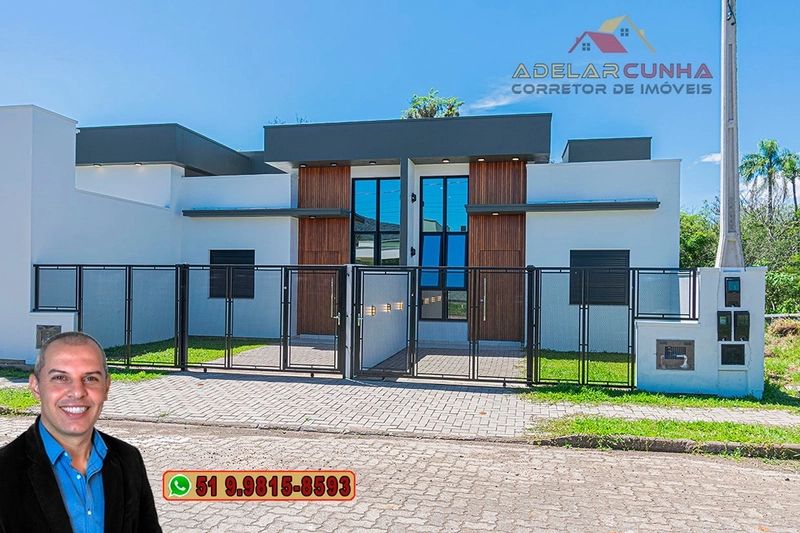 Casa nova de 2 dormitórios à venda em Araricá - RS: 1ª foto da galeria de imagens do imóvel