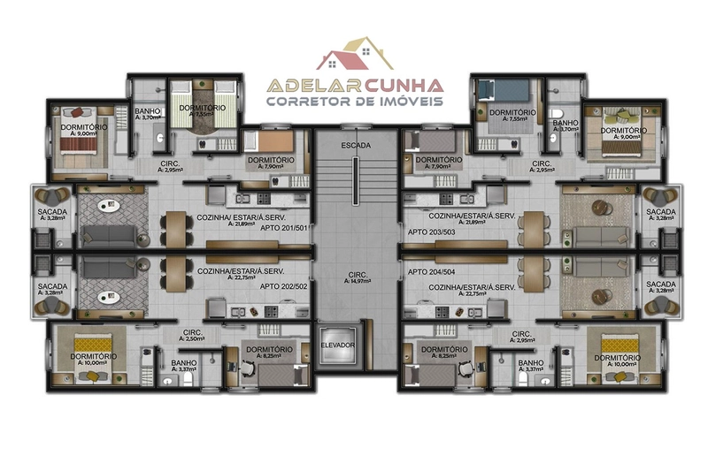 Apartamento à Venda com 2 ou com 3 dormitórios em Campo Bom: 15ª foto da galeria de imagens do imóvel