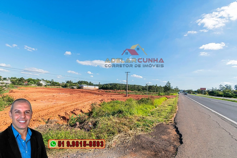 Terreno Comercial / Industrial de Frente para RS 239 em Araricá.: 1ª foto da galeria de imagens do imóvel