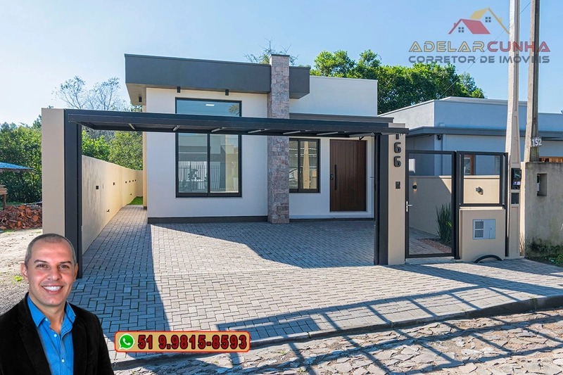 Casa com 3 dormitórios sendo 1 suíte à VENDA em Sapiranga: 1ª foto da galeria de imagens do imóvel