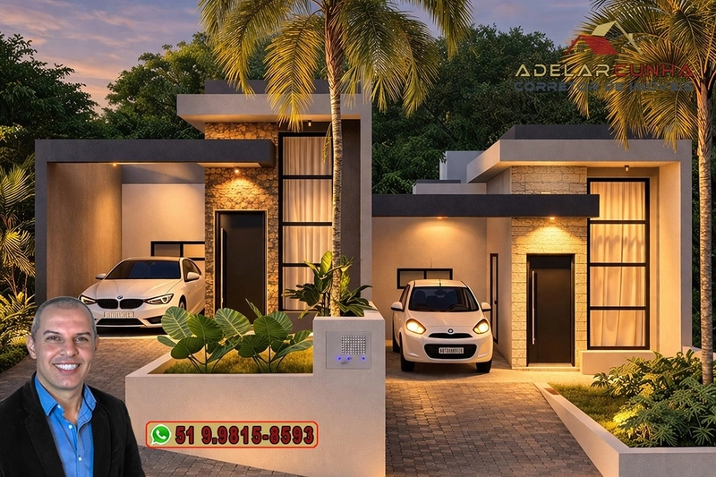 Casa Moderna com 2 Dormitórios (1 Suíte) à Venda em Campo Bom: 2ª foto da galeria de imagens do imóvel