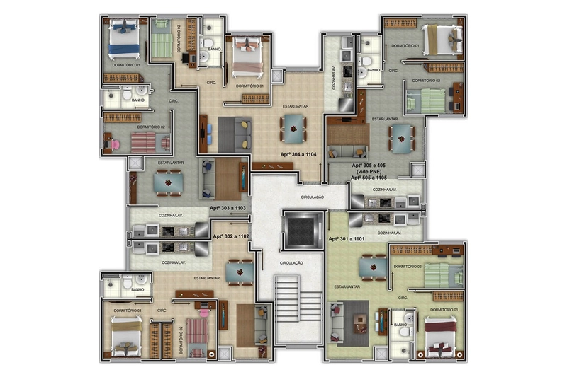 Apartamento à Venda em Novo Hamburgo com 2 Dormitórios: 6ª foto da galeria de imagens do imóvel