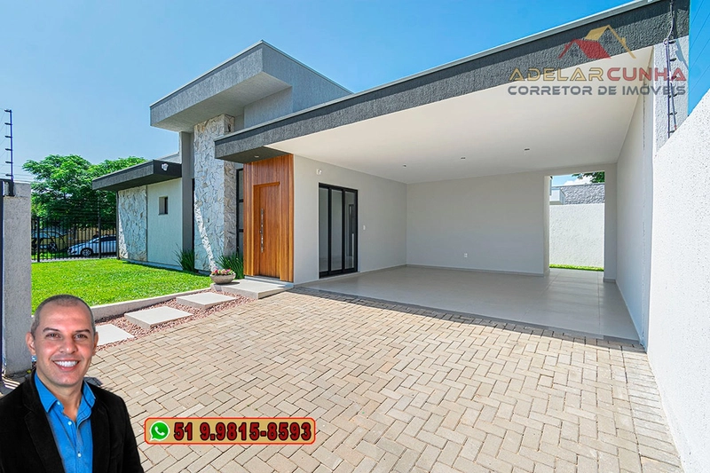 Casa de Esquina Moderna com 3 Dormitórios e Suíte à Venda em Campo Bom: 5ª foto da galeria de imagens do imóvel