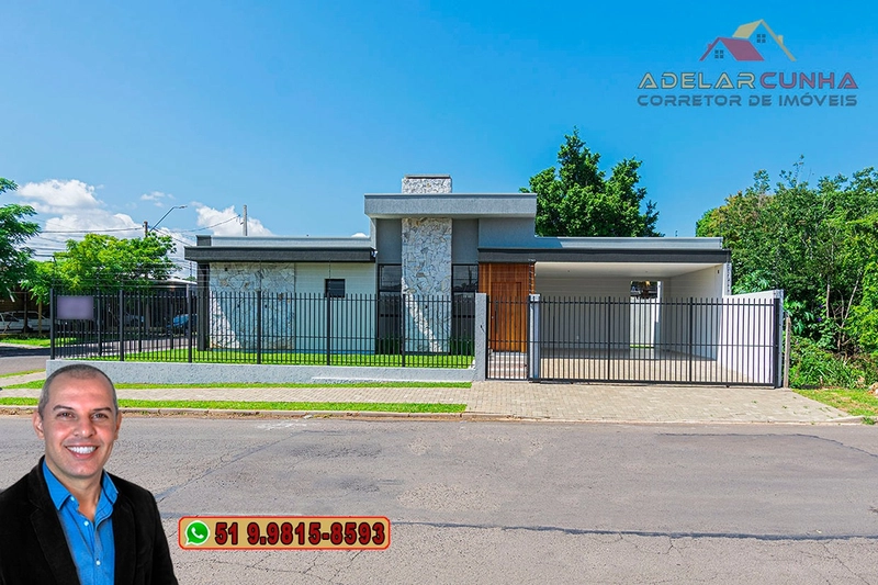 Casa de Esquina Moderna com 3 Dormitórios e Suíte à Venda em Campo Bom: 2ª foto da galeria de imagens do imóvel