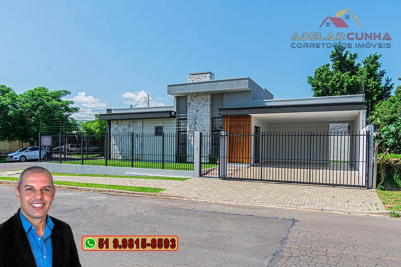 Casa de Esquina Moderna com 3 Dormitórios e Suíte à Venda em Campo Bom: 3ª foto da galeria de imagens do imóvel