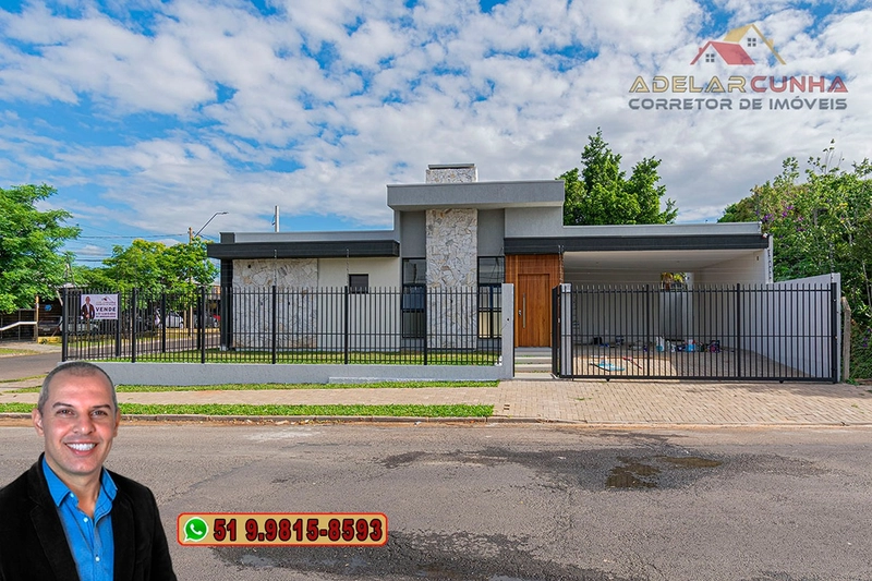 Casa de Esquina Moderna com 3 Dormitórios e Suíte à Venda em Campo Bom: 2ª foto da galeria de imagens do imóvel