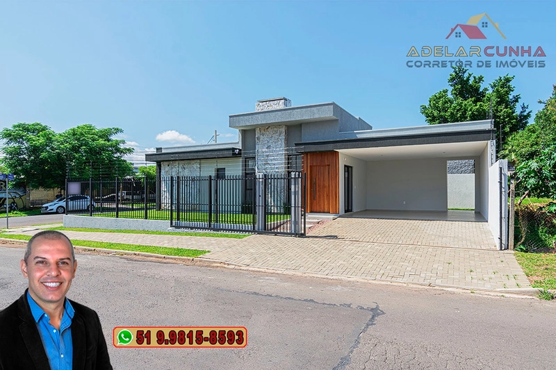 Casa de Esquina Moderna com 3 Dormitórios e Suíte à Venda em Campo Bom: 4ª foto da galeria de imagens do imóvel