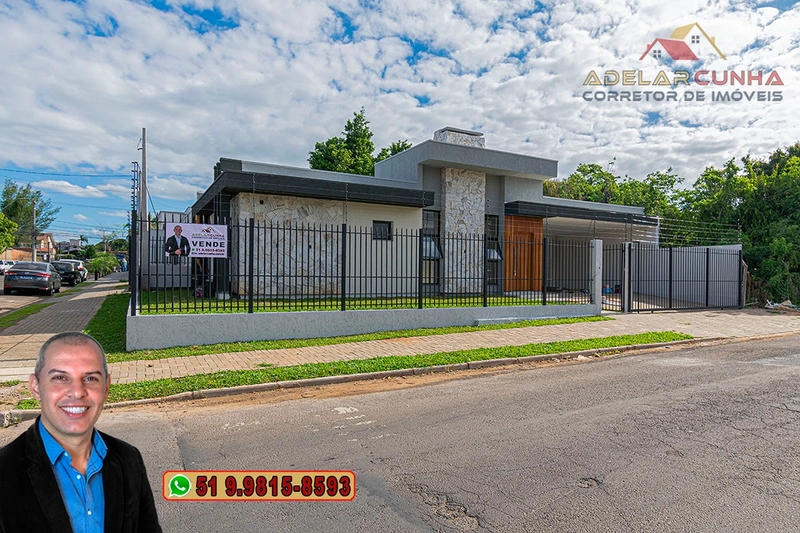 Casa de Esquina Moderna com 3 Dormitórios e Suíte à Venda em Campo Bom: 3ª foto da galeria de imagens do imóvel
